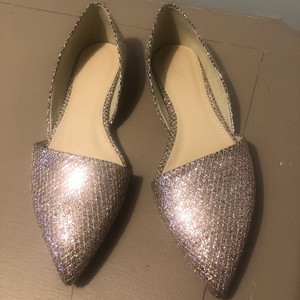 Sparkly J Crew flats